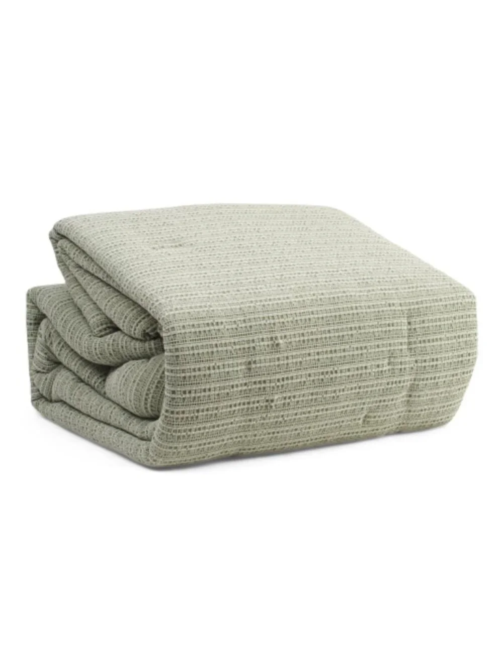MOSS & WILLOW Textured Waffle Knit Comforter Set
